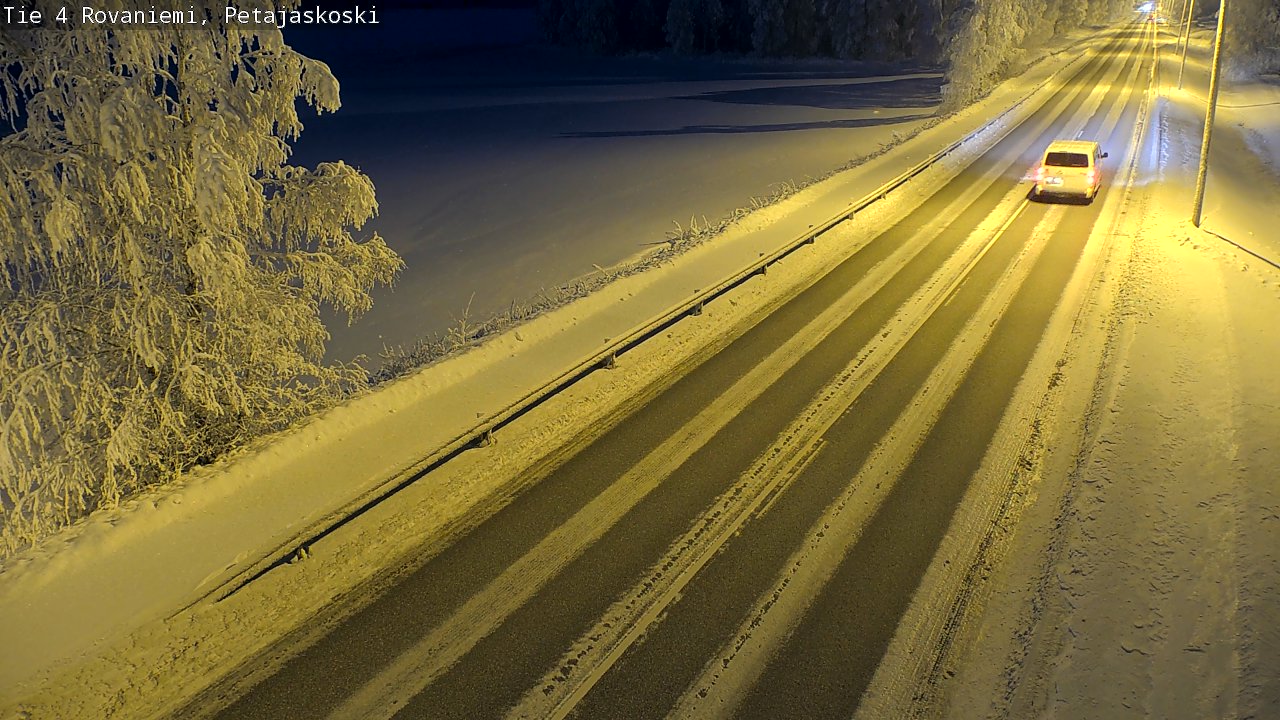 Weather Camera Image Road 4 Rovaniemi, Petäjäskoski, Rovaniemi, Lappi