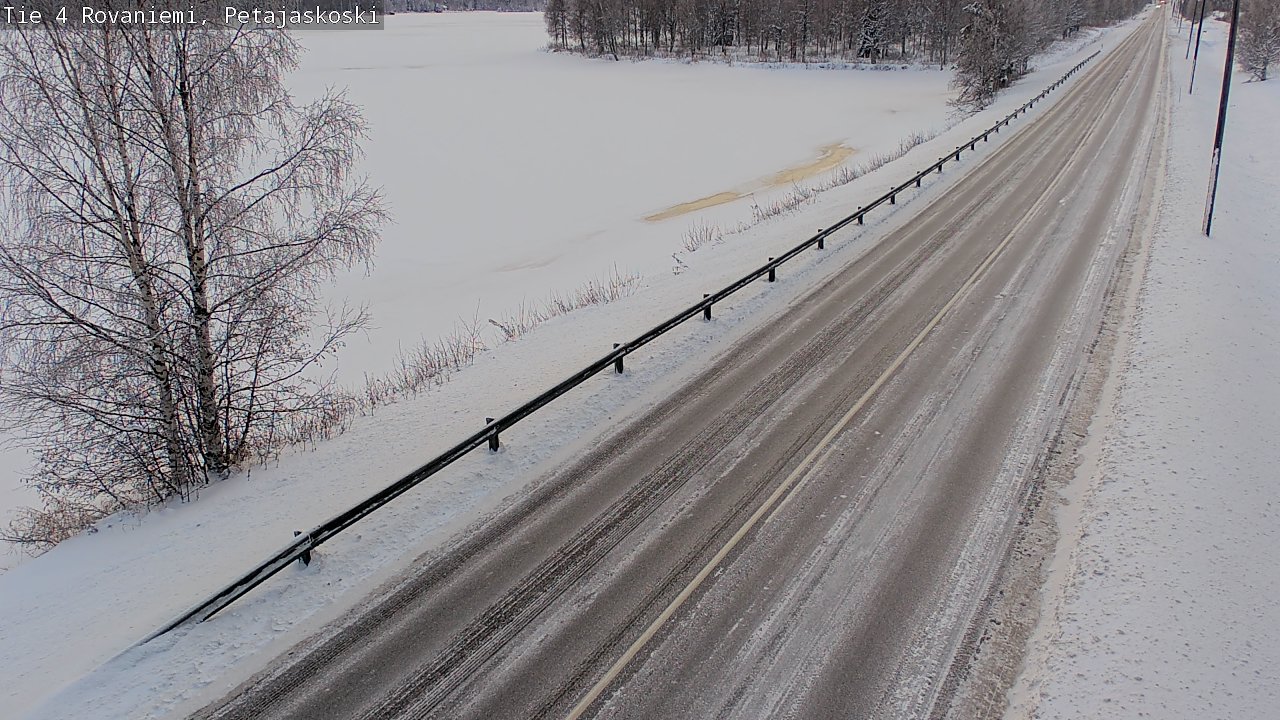Weather Camera Image Väg 4 Rovaniemi, Petäjäskoski, Rovaniemi, Lappi