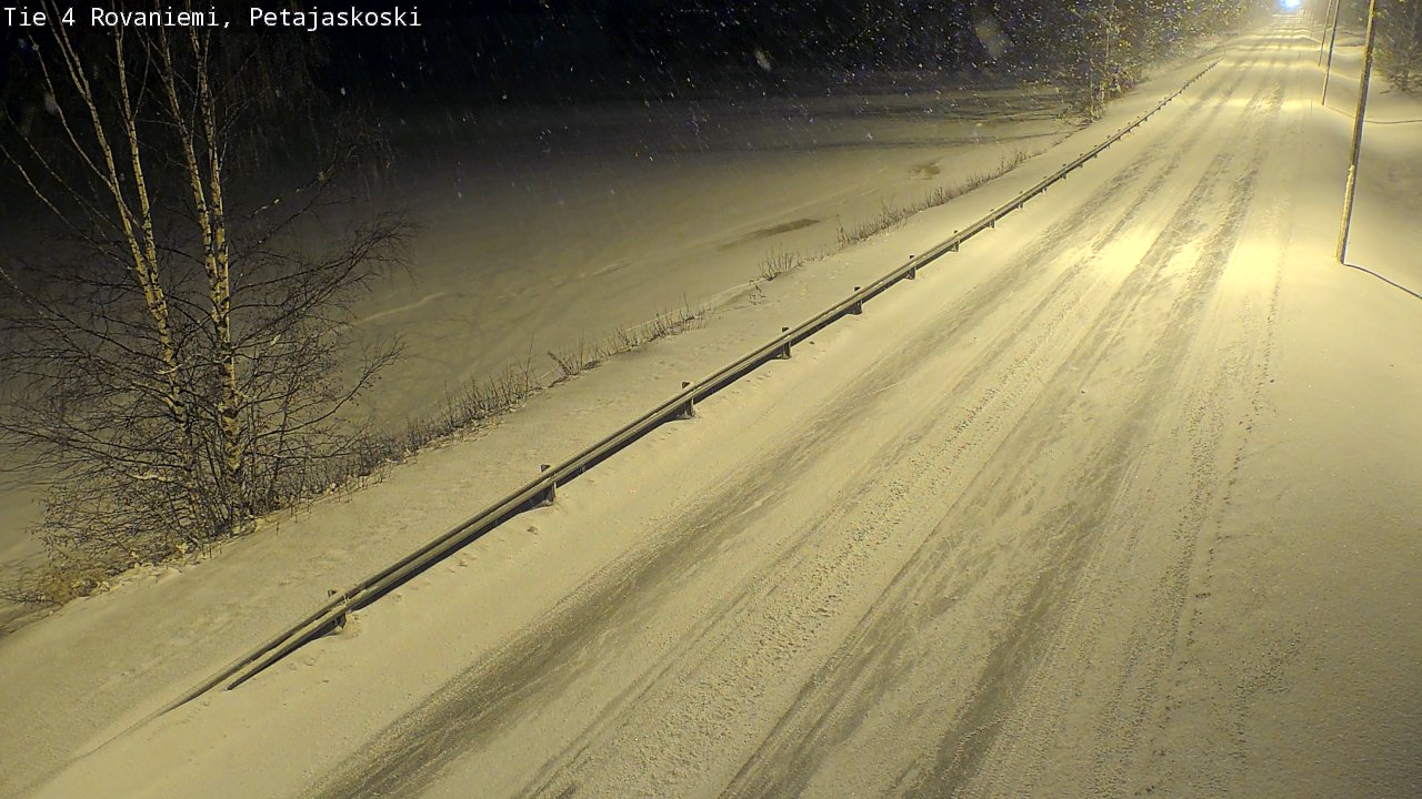 Weather Camera Image Road 4 Rovaniemi, Petäjäskoski, Rovaniemi, Lappi
