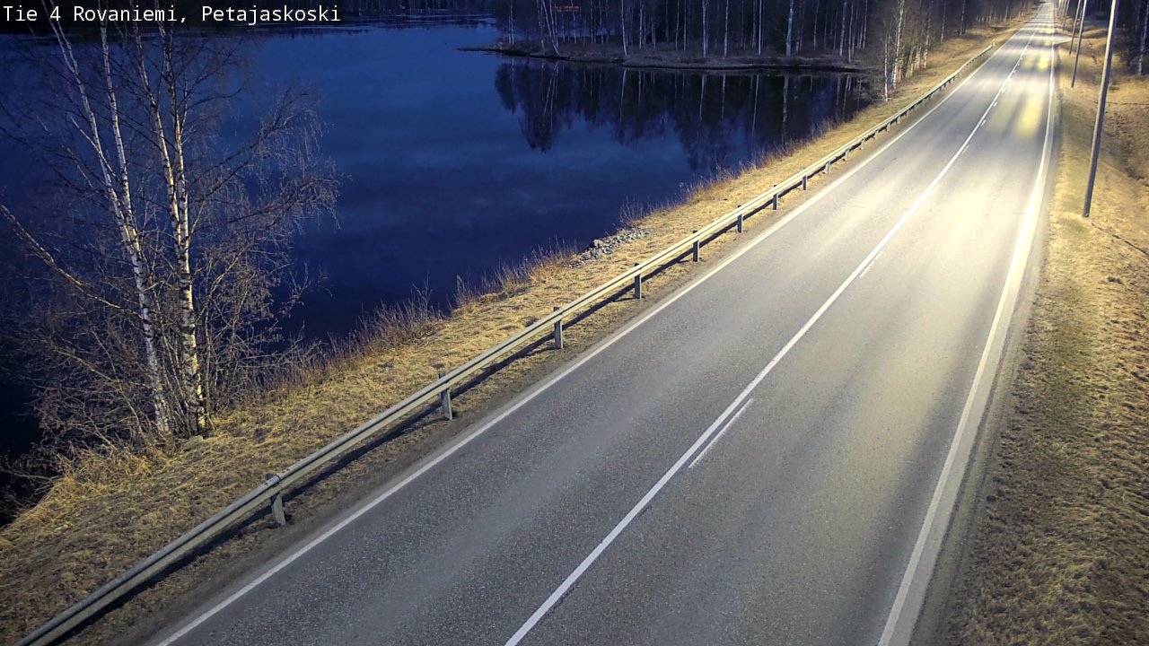 Weather Camera Image Road 4 Rovaniemi, Petäjäskoski, Rovaniemi, Lappi