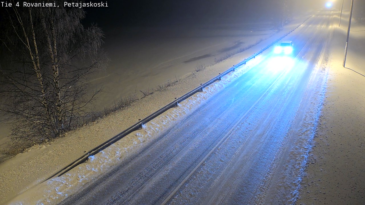 Weather Camera Image Road 4 Rovaniemi, Petäjäskoski, Rovaniemi, Lappi