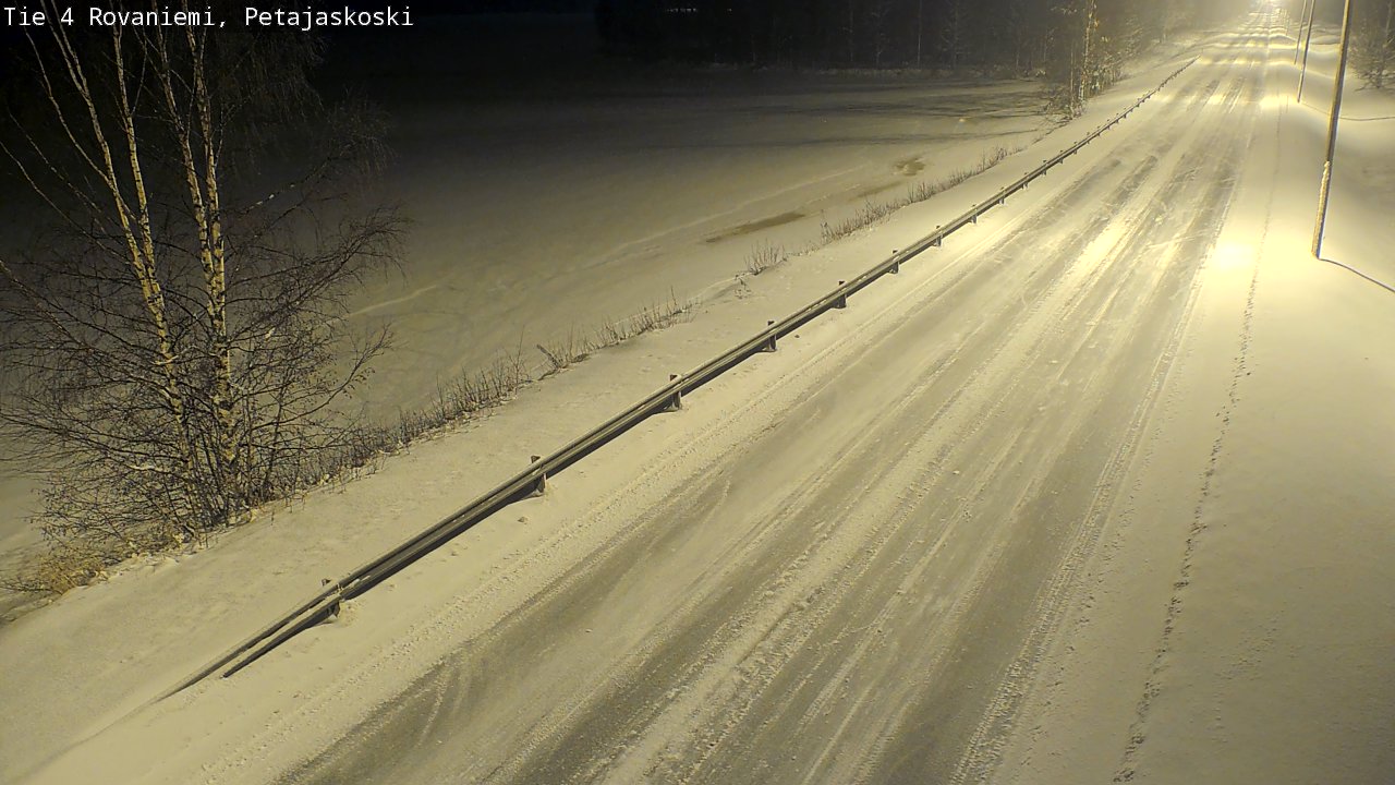 Weather Camera Image Road 4 Rovaniemi, Petäjäskoski, Rovaniemi, Lappi
