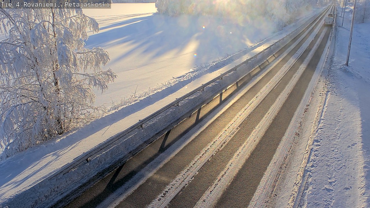 Weather Camera Image Road 4 Rovaniemi, Petäjäskoski, Rovaniemi, Lappi