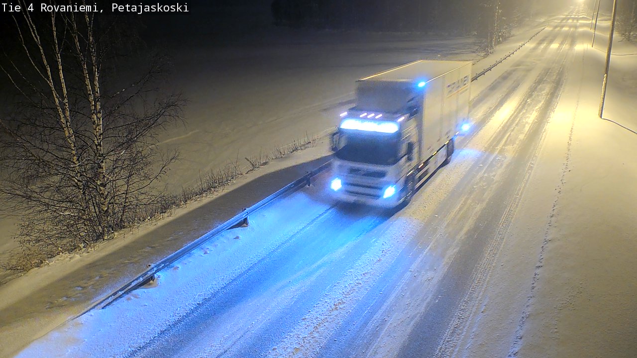 Weather Camera Image Road 4 Rovaniemi, Petäjäskoski, Rovaniemi, Lappi