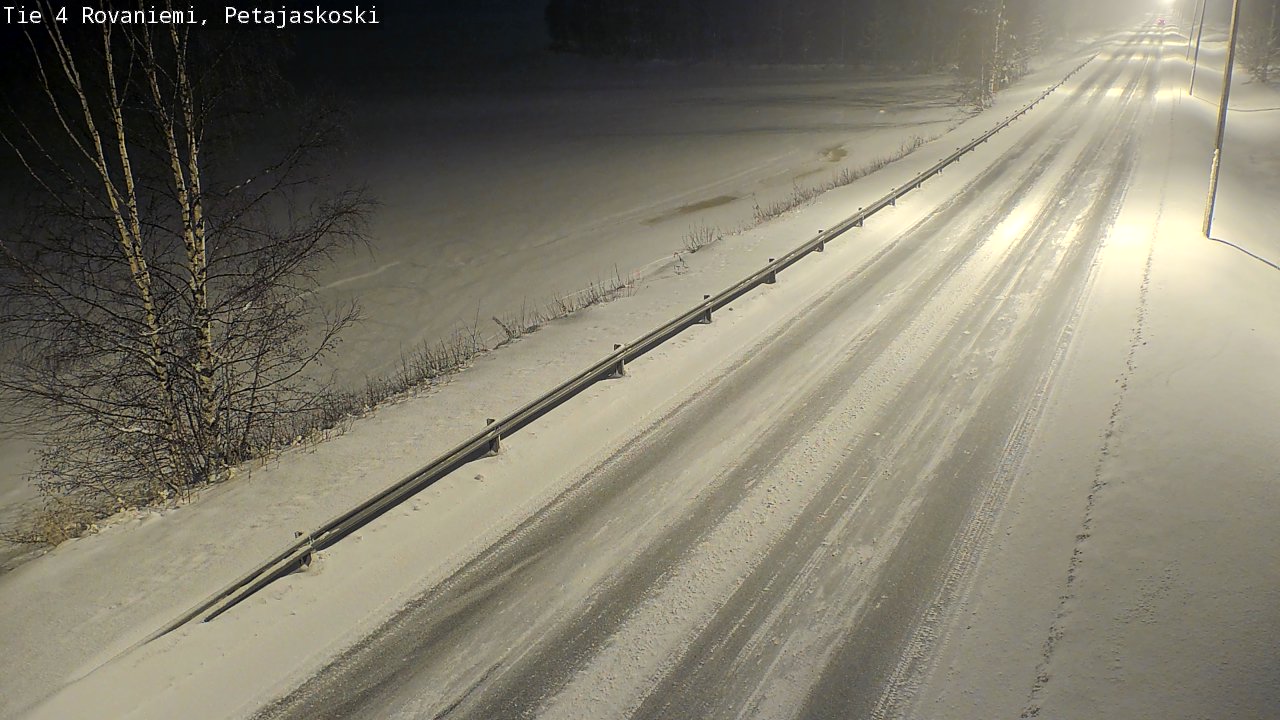 Weather Camera Image Road 4 Rovaniemi, Petäjäskoski, Rovaniemi, Lappi