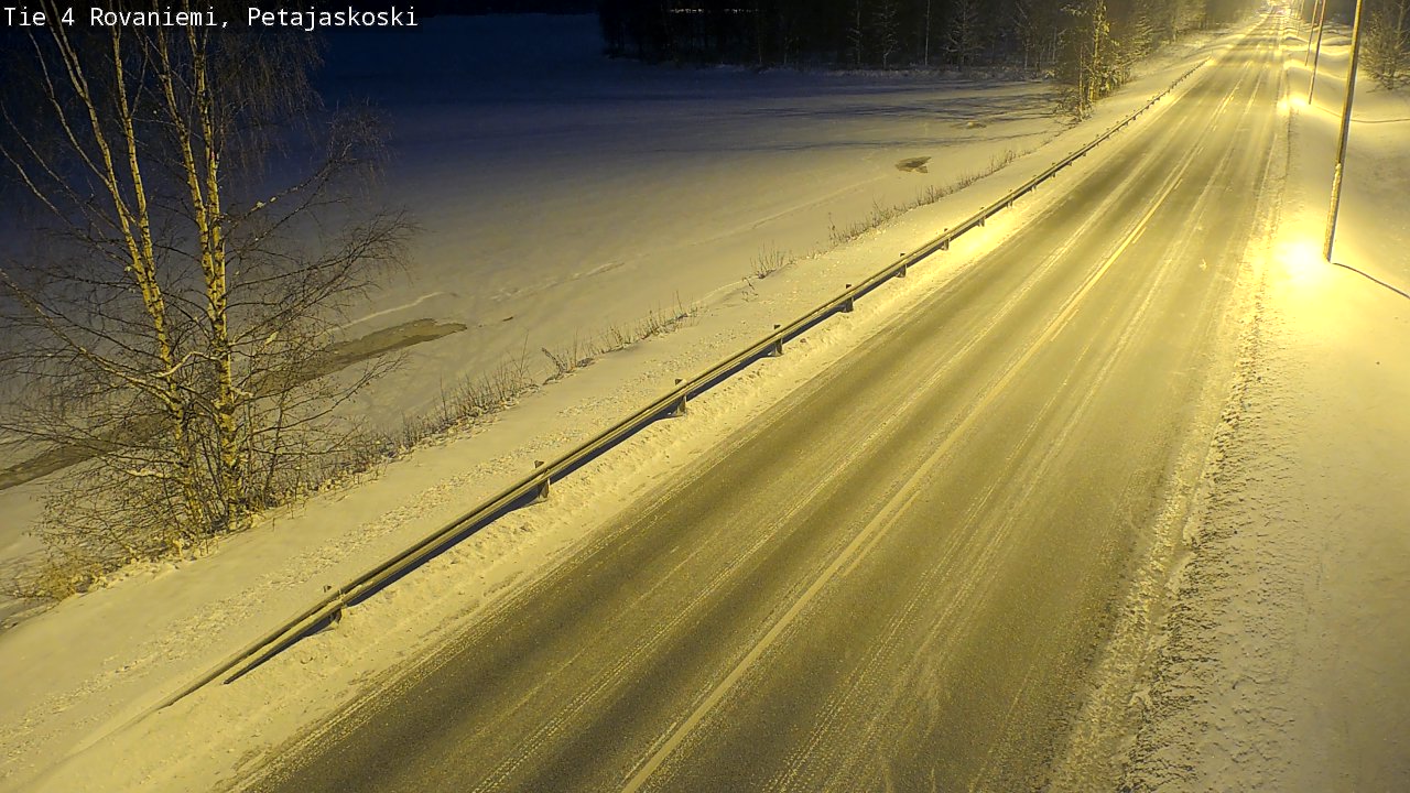 Weather Camera Image Road 4 Rovaniemi, Petäjäskoski, Rovaniemi, Lappi