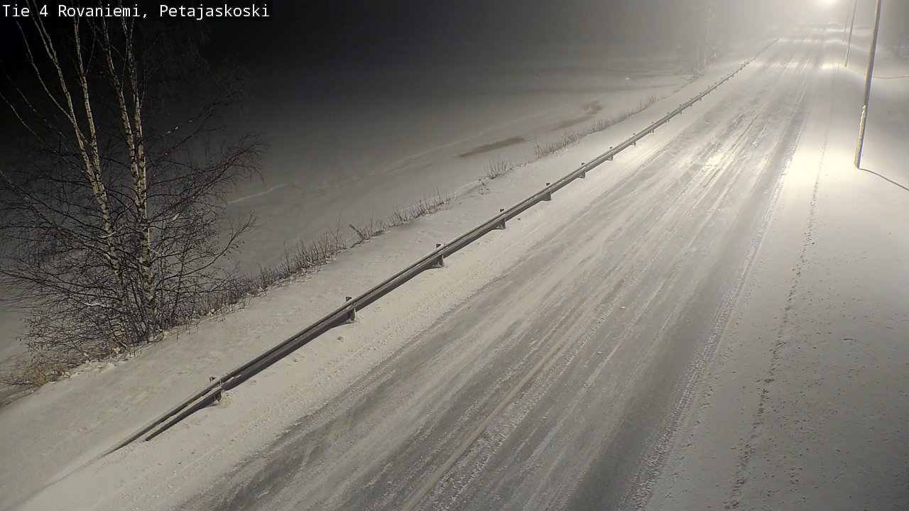 Weather Camera Image Road 4 Rovaniemi, Petäjäskoski, Rovaniemi, Lappi