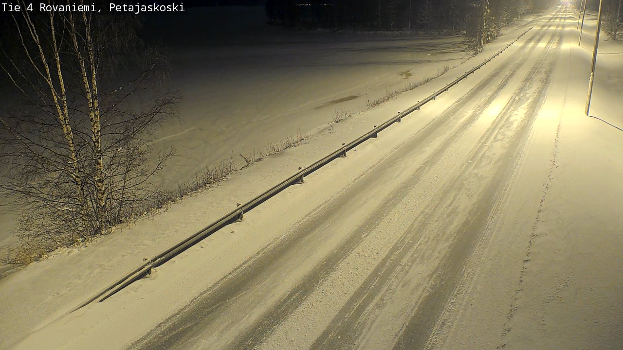 Weather Camera Image Road 4 Rovaniemi, Petäjäskoski, Rovaniemi, Lappi