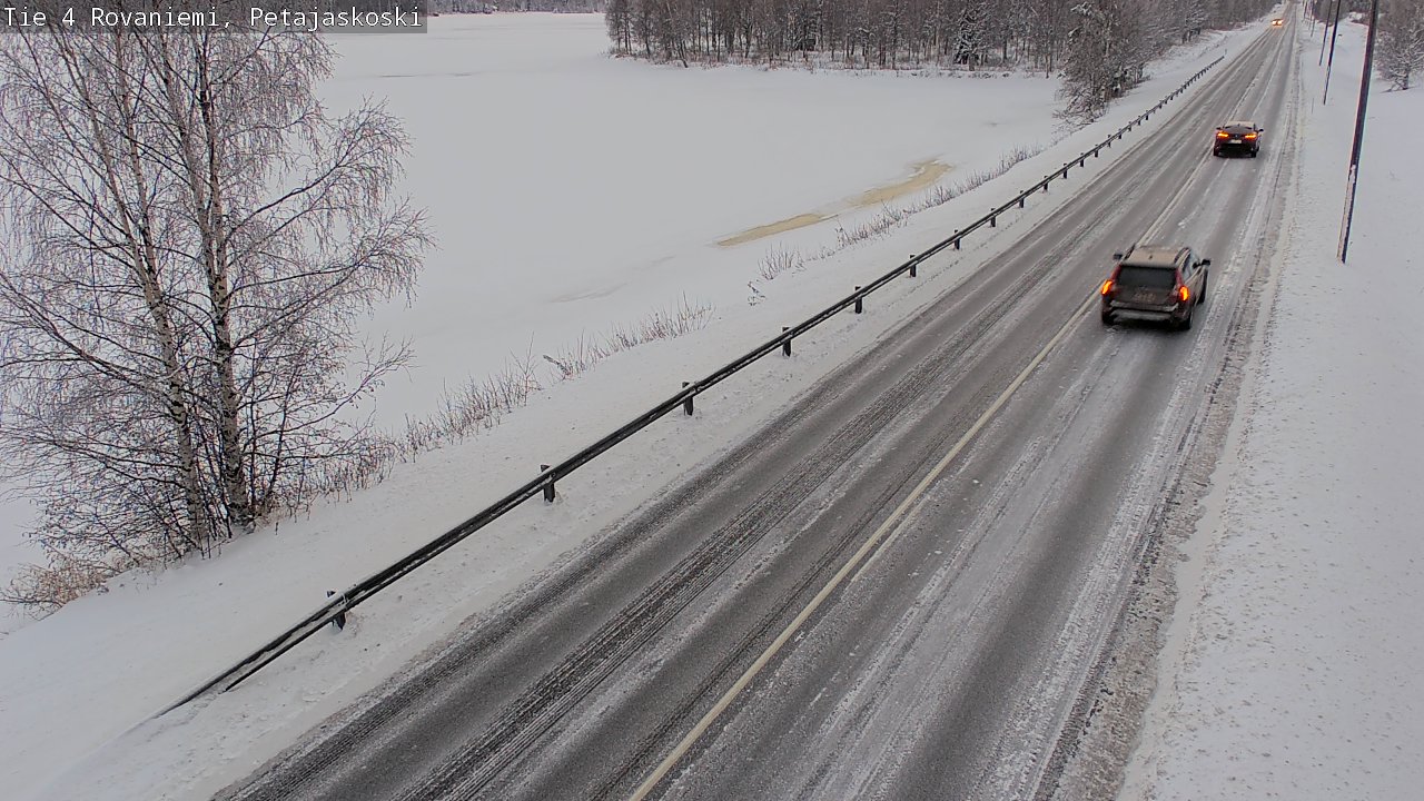 Weather Camera Image Väg 4 Rovaniemi, Petäjäskoski, Rovaniemi, Lappi