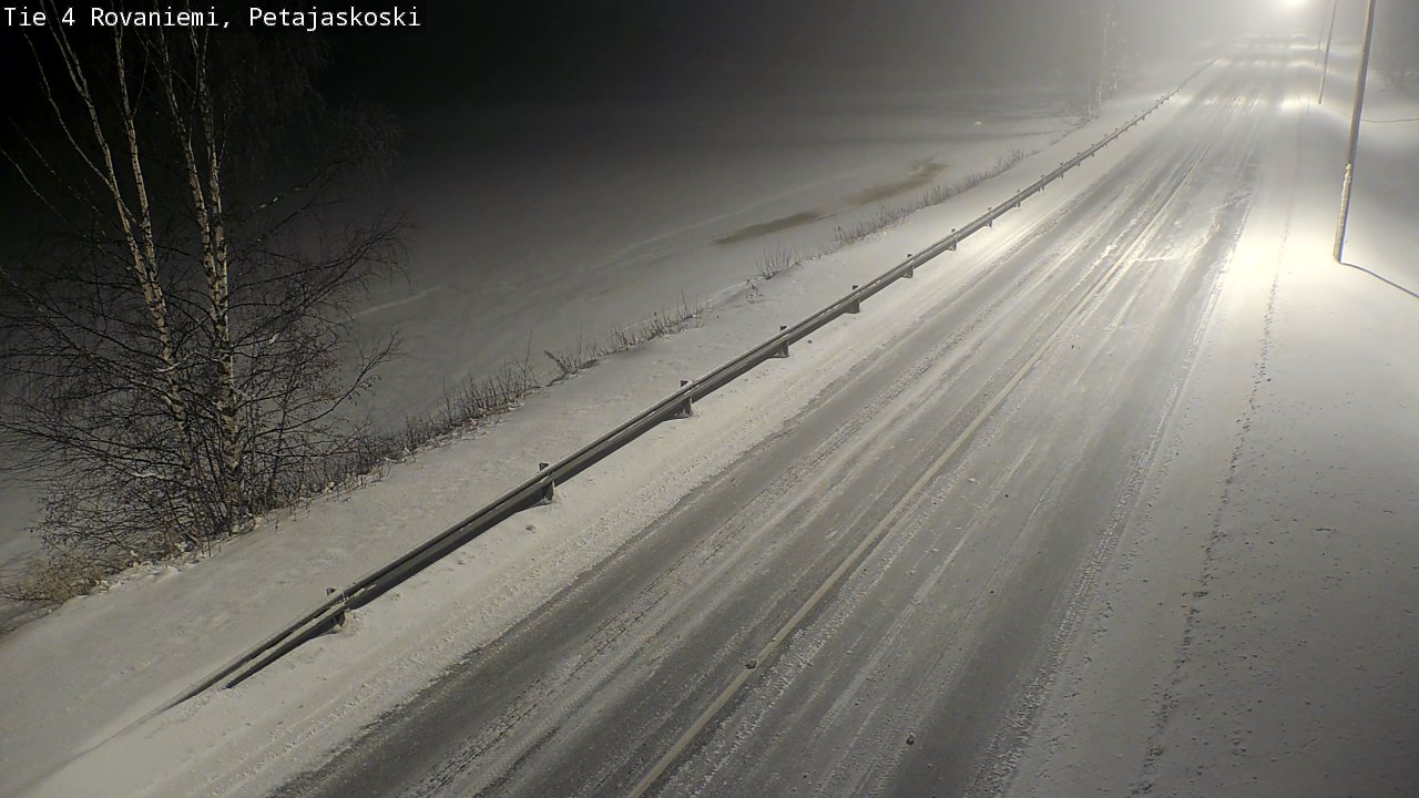 Weather Camera Image Road 4 Rovaniemi, Petäjäskoski, Rovaniemi, Lappi