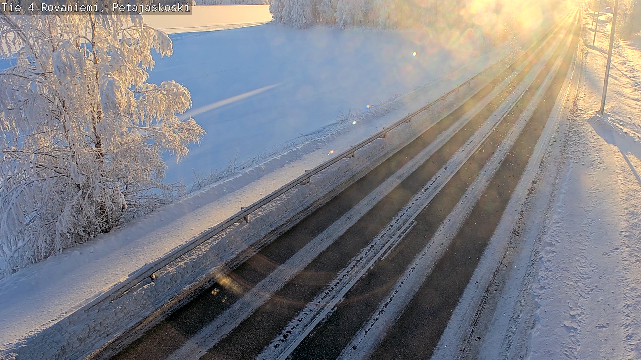 Weather Camera Image Road 4 Rovaniemi, Petäjäskoski, Rovaniemi, Lappi
