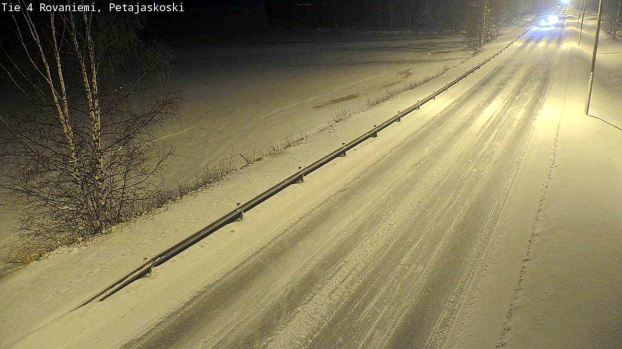 Weather Camera Image Road 4 Rovaniemi, Petäjäskoski, Rovaniemi, Lappi