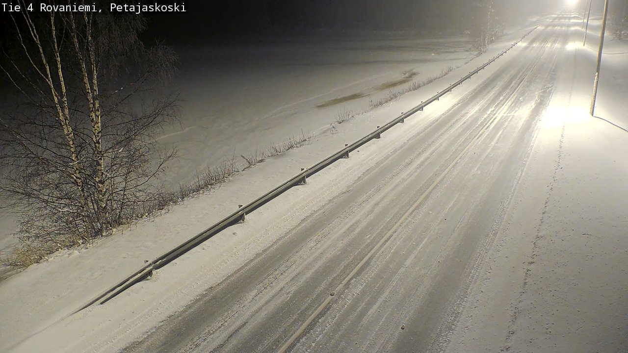 Weather Camera Image Road 4 Rovaniemi, Petäjäskoski, Rovaniemi, Lappi