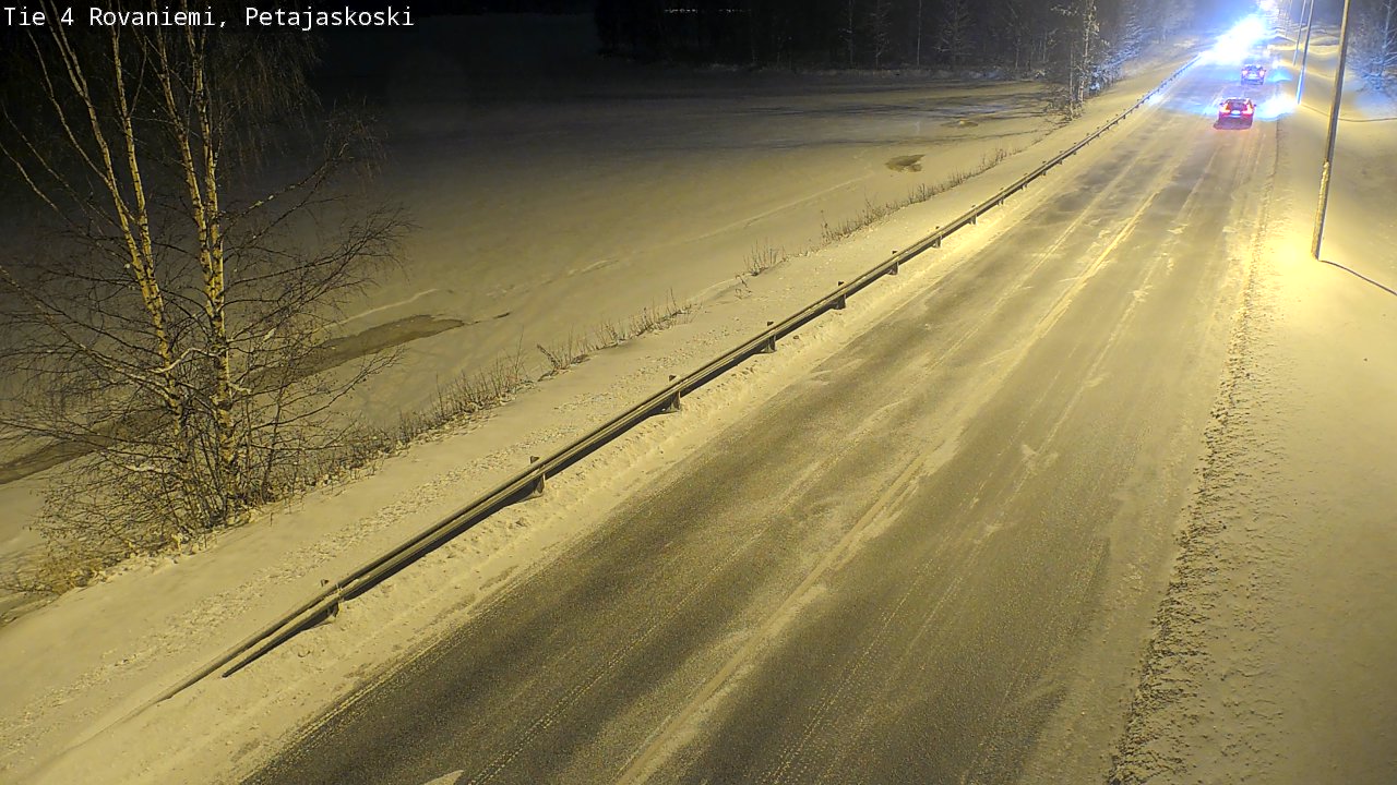 Weather Camera Image Road 4 Rovaniemi, Petäjäskoski, Rovaniemi, Lappi