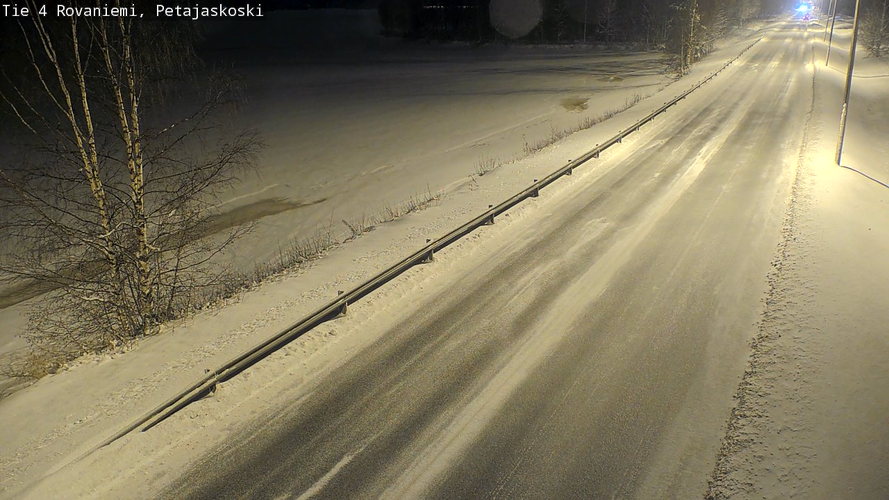 Weather Camera Image Road 4 Rovaniemi, Petäjäskoski, Rovaniemi, Lappi