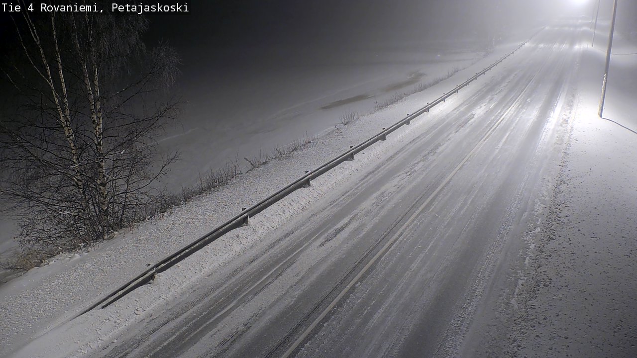 Weather Camera Image Road 4 Rovaniemi, Petäjäskoski, Rovaniemi, Lappi