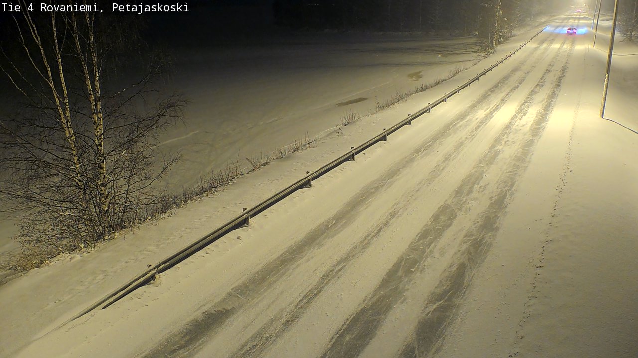 Weather Camera Image Road 4 Rovaniemi, Petäjäskoski, Rovaniemi, Lappi