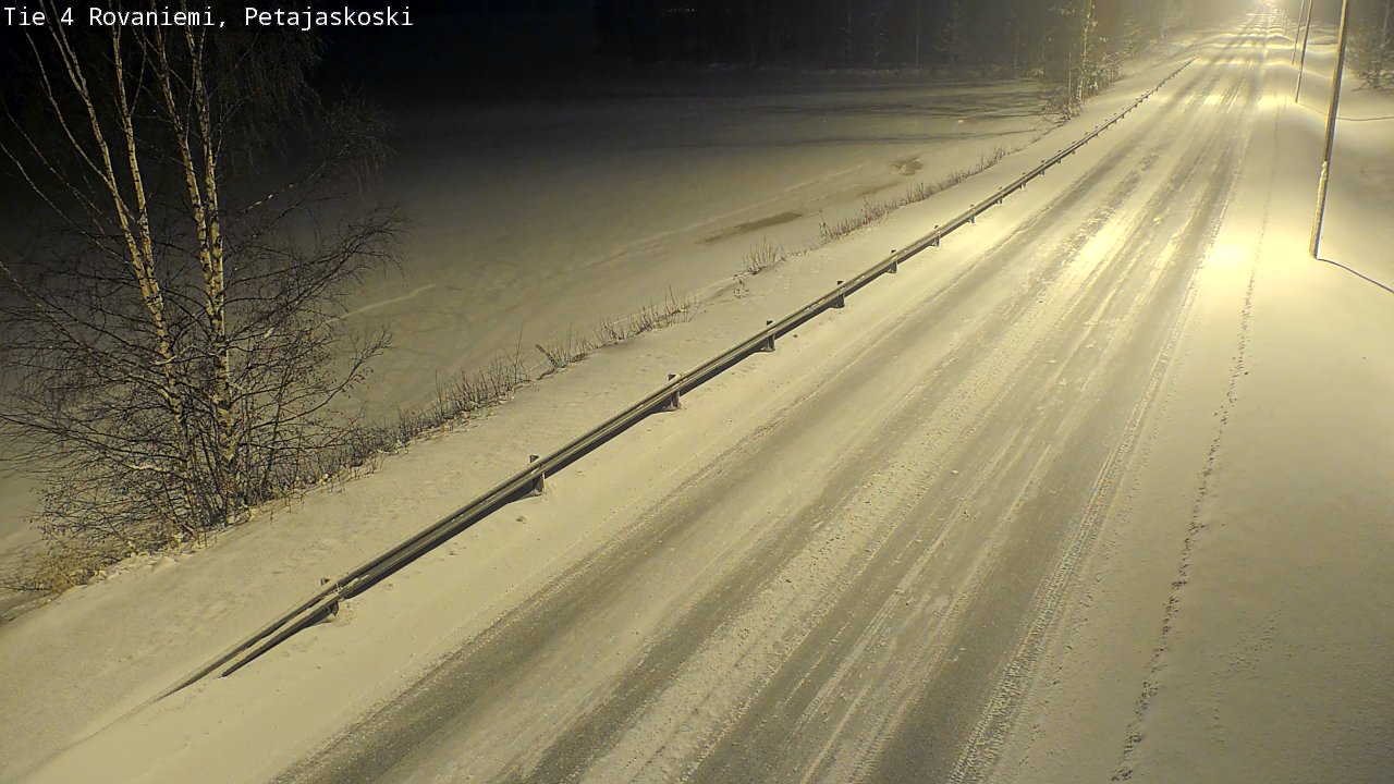 Weather Camera Image Road 4 Rovaniemi, Petäjäskoski, Rovaniemi, Lappi