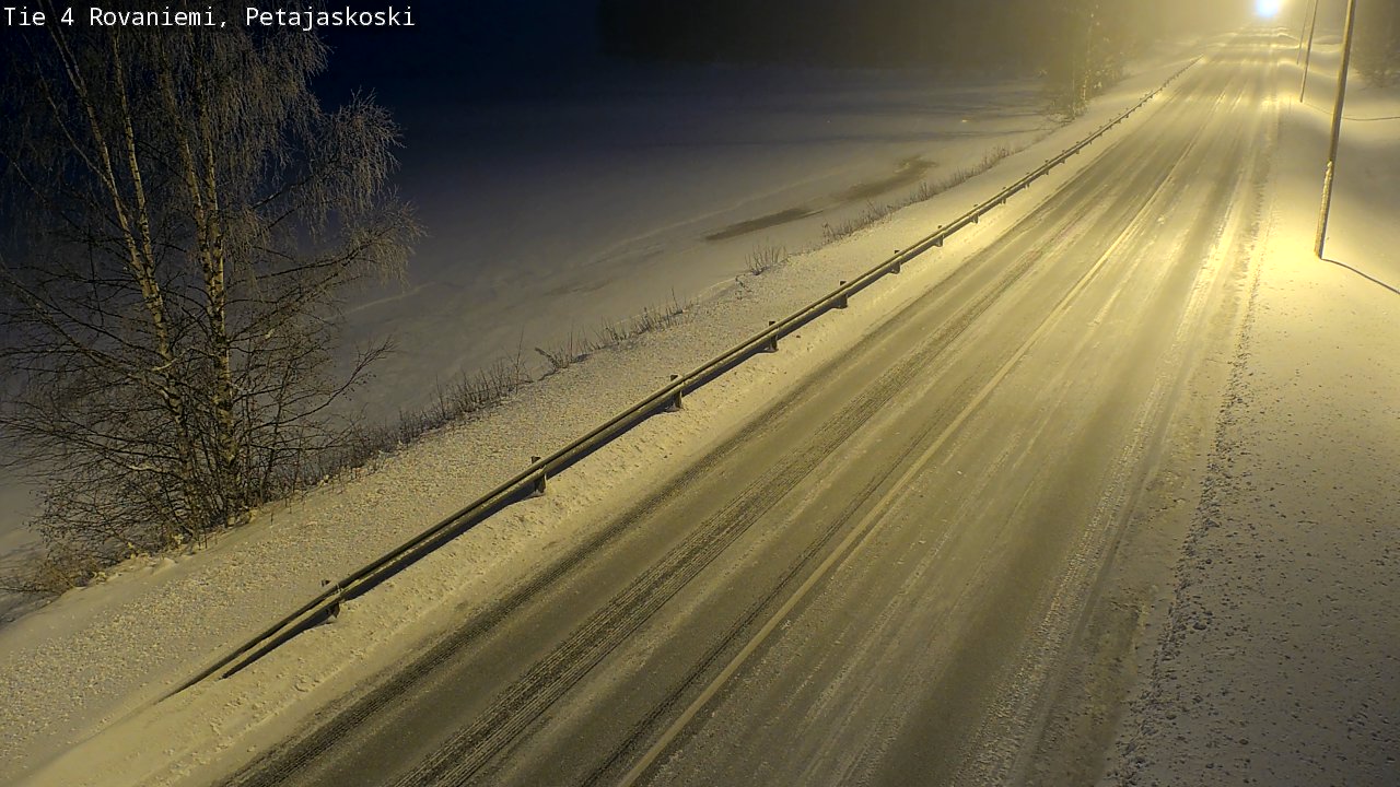 Weather Camera Image Road 4 Rovaniemi, Petäjäskoski, Rovaniemi, Lappi