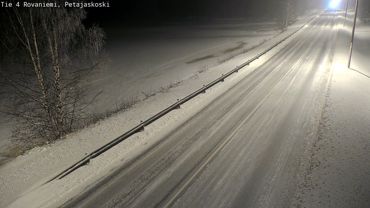 Weather Camera Image Road 4 Rovaniemi, Petäjäskoski, Rovaniemi, Lappi
