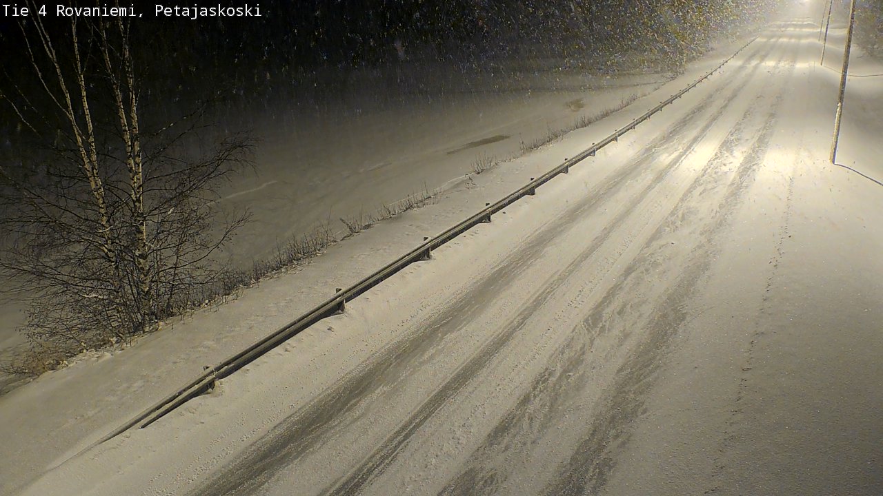 Weather Camera Image Road 4 Rovaniemi, Petäjäskoski, Rovaniemi, Lappi