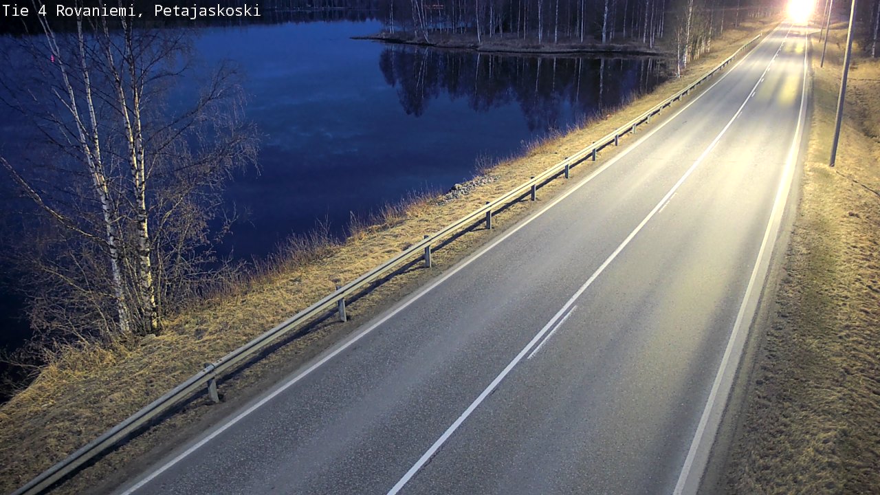 Weather Camera Image Road 4 Rovaniemi, Petäjäskoski, Rovaniemi, Lappi