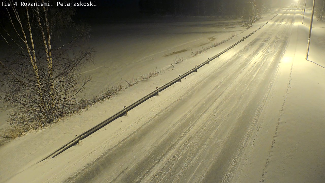Weather Camera Image Road 4 Rovaniemi, Petäjäskoski, Rovaniemi, Lappi