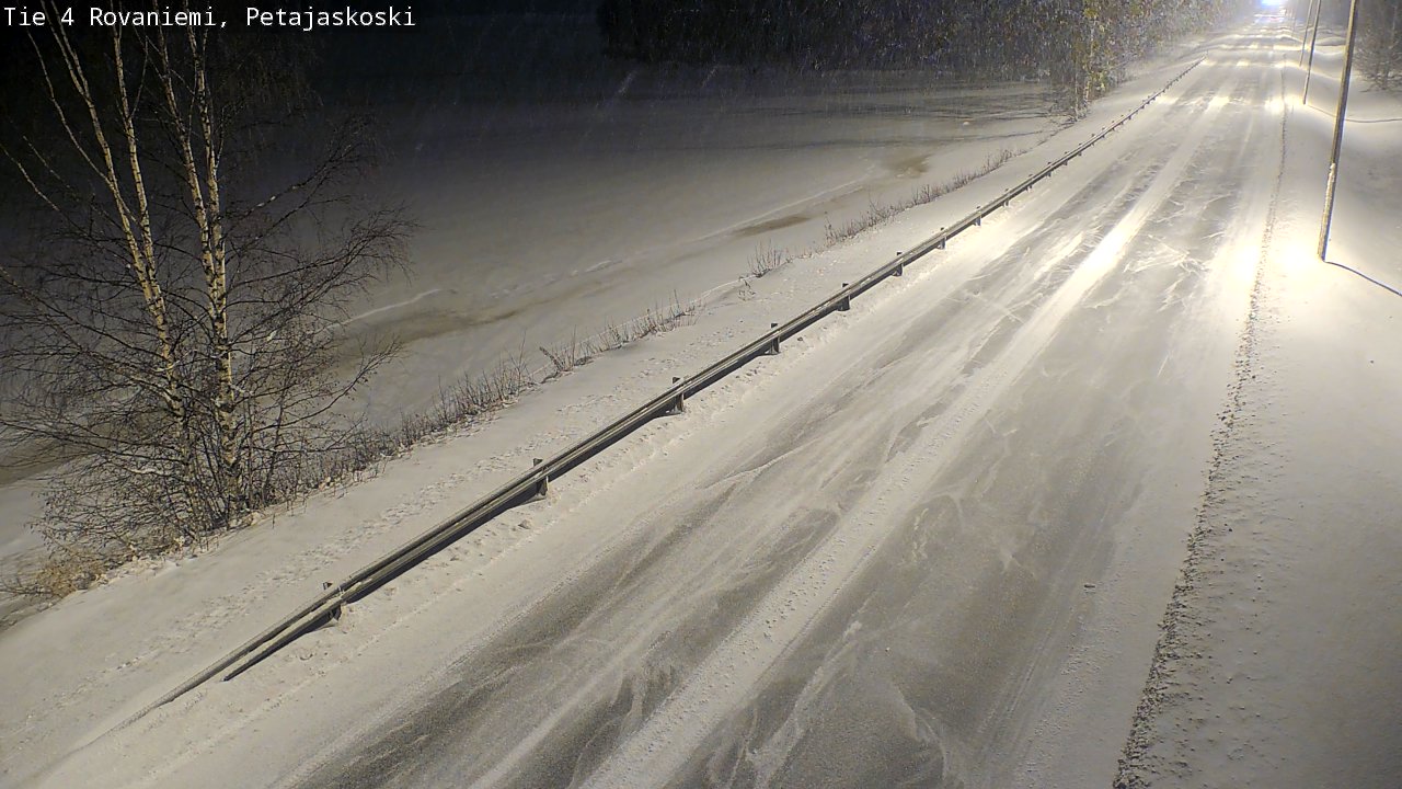 Weather Camera Image Road 4 Rovaniemi, Petäjäskoski, Rovaniemi, Lappi