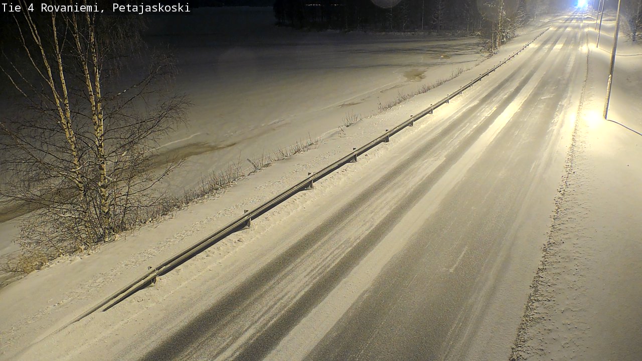 Weather Camera Image Road 4 Rovaniemi, Petäjäskoski, Rovaniemi, Lappi
