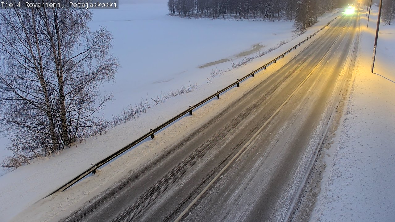 Weather Camera Image Road 4 Rovaniemi, Petäjäskoski, Rovaniemi, Lappi
