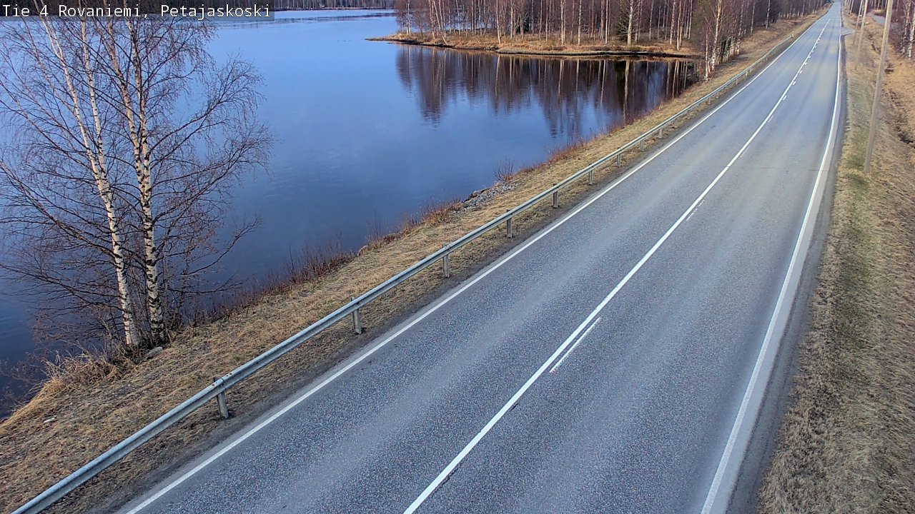 Weather Camera Image Road 4 Rovaniemi, Petäjäskoski, Rovaniemi, Lappi