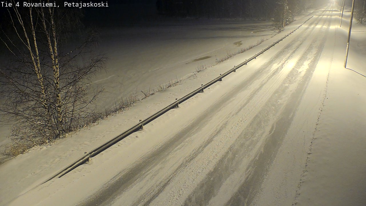 Weather Camera Image Road 4 Rovaniemi, Petäjäskoski, Rovaniemi, Lappi