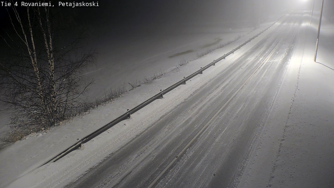 Weather Camera Image Road 4 Rovaniemi, Petäjäskoski, Rovaniemi, Lappi