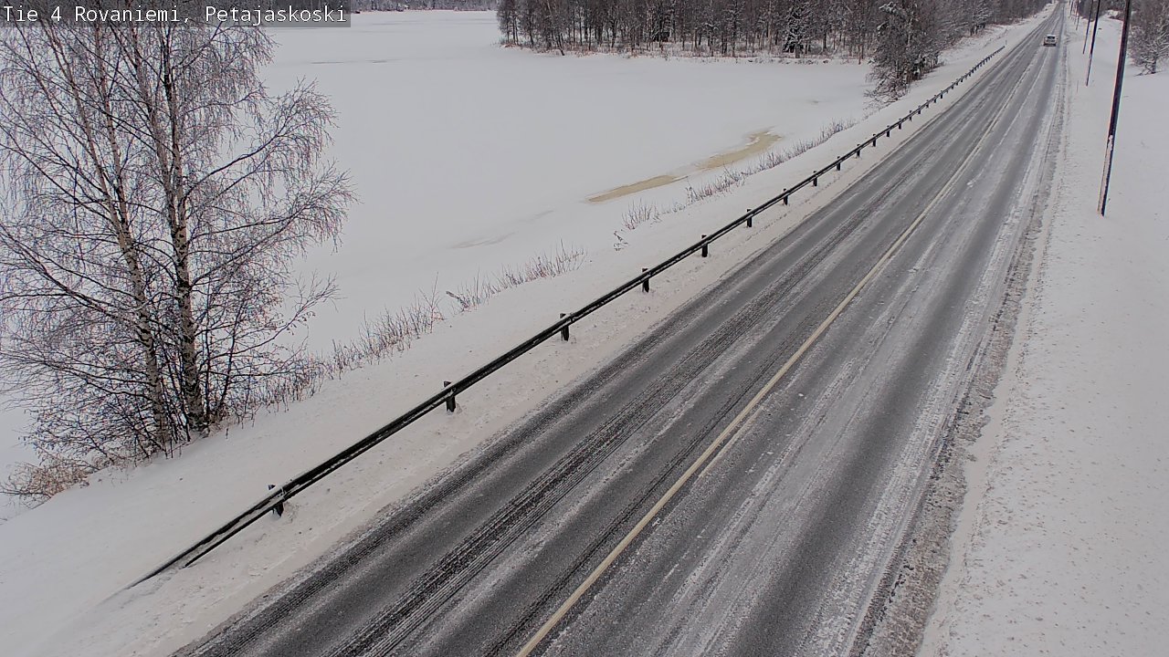 Weather Camera Image Väg 4 Rovaniemi, Petäjäskoski, Rovaniemi, Lappi
