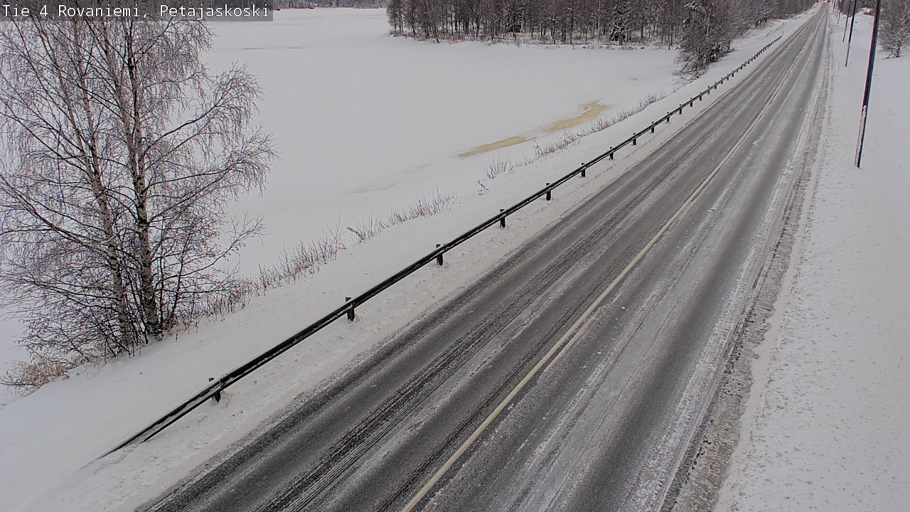 Weather Camera Image Väg 4 Rovaniemi, Petäjäskoski, Rovaniemi, Lappi