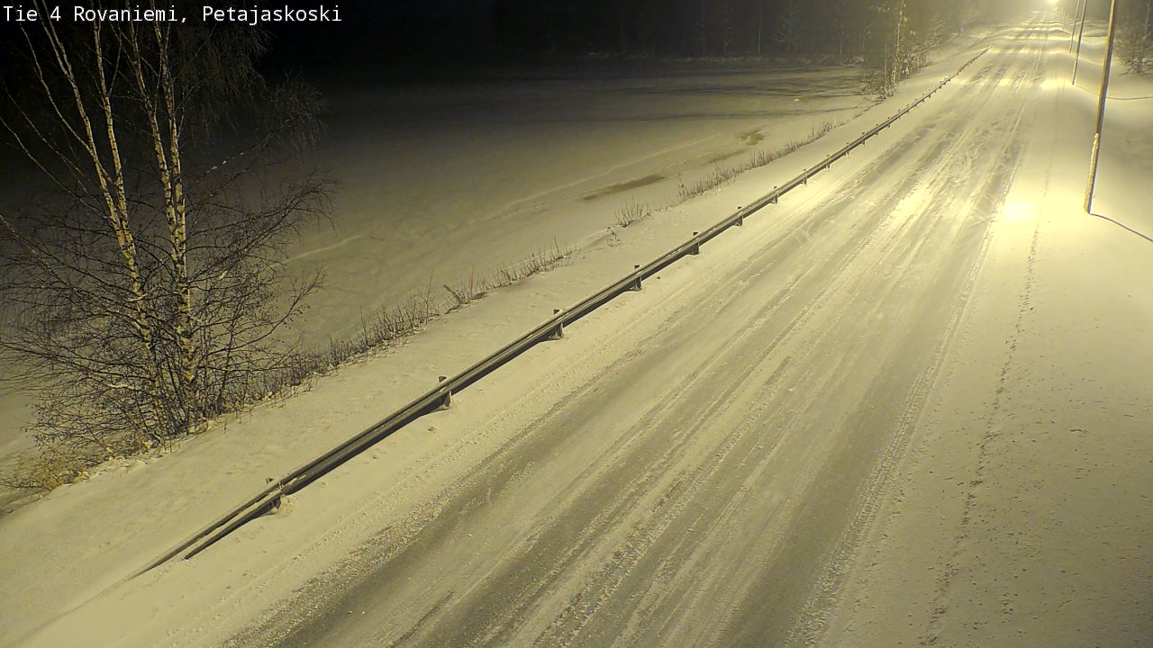 Weather Camera Image Road 4 Rovaniemi, Petäjäskoski, Rovaniemi, Lappi