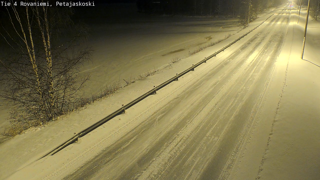 Weather Camera Image Road 4 Rovaniemi, Petäjäskoski, Rovaniemi, Lappi