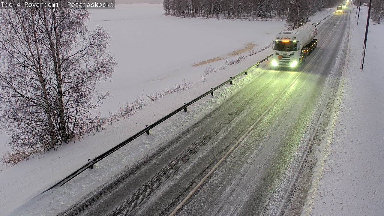 Weather Camera Image Road 4 Rovaniemi, Petäjäskoski, Rovaniemi, Lappi