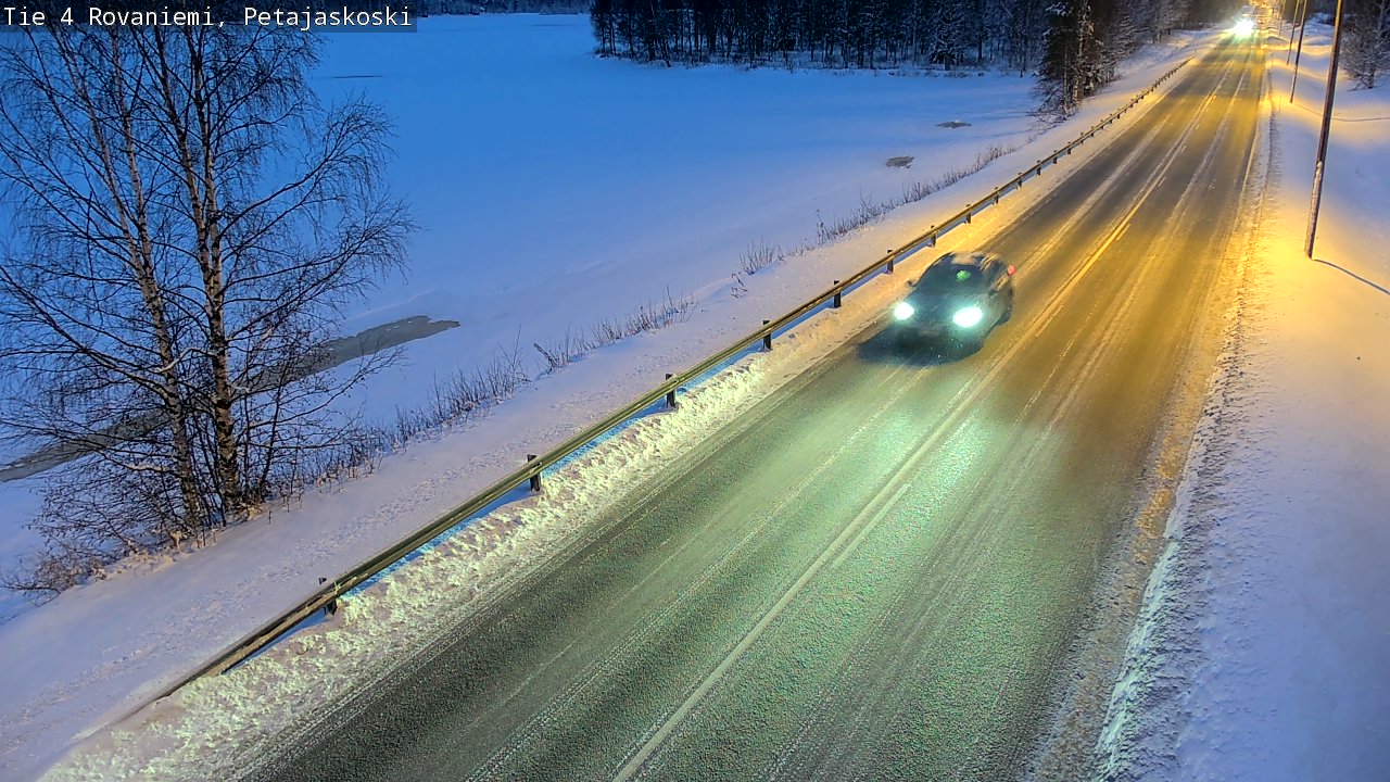 Weather Camera Image Road 4 Rovaniemi, Petäjäskoski, Rovaniemi, Lappi