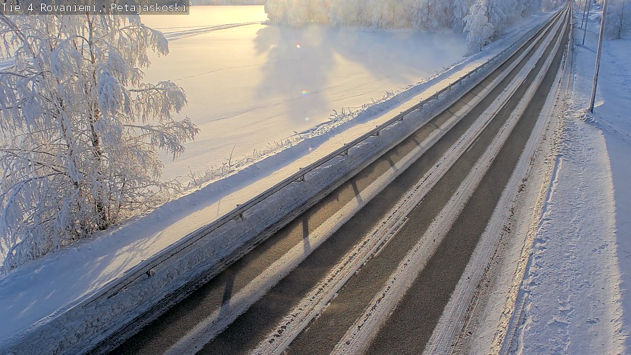 Weather Camera Image Road 4 Rovaniemi, Petäjäskoski, Rovaniemi, Lappi
