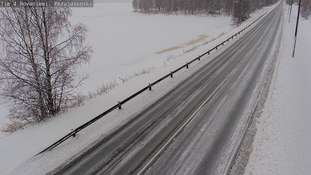 Weather Camera Image Road 4 Rovaniemi, Petäjäskoski, Rovaniemi, Lappi