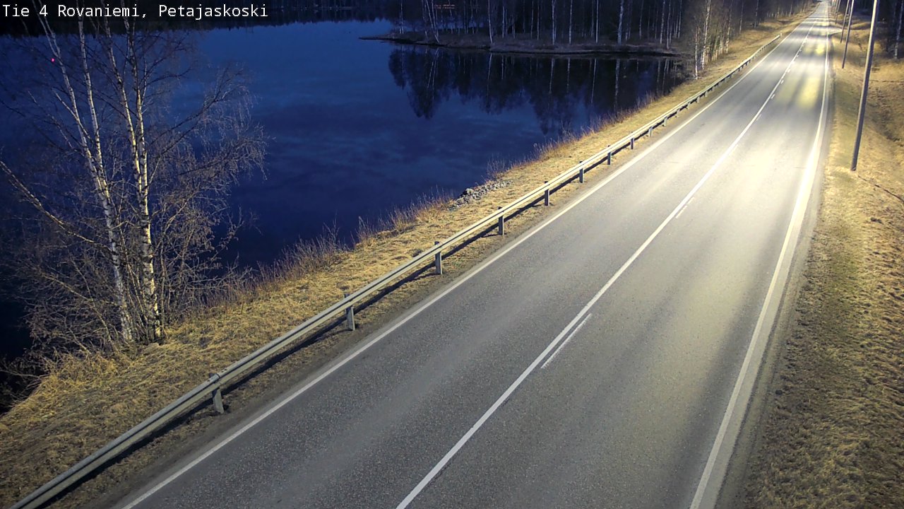 Weather Camera Image Road 4 Rovaniemi, Petäjäskoski, Rovaniemi, Lappi