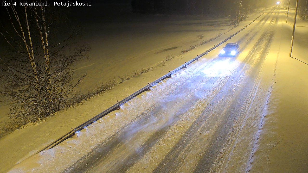 Weather Camera Image Road 4 Rovaniemi, Petäjäskoski, Rovaniemi, Lappi