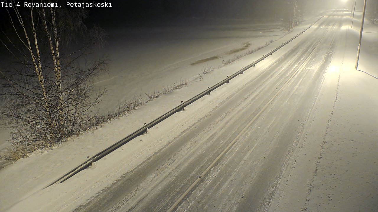 Weather Camera Image Road 4 Rovaniemi, Petäjäskoski, Rovaniemi, Lappi