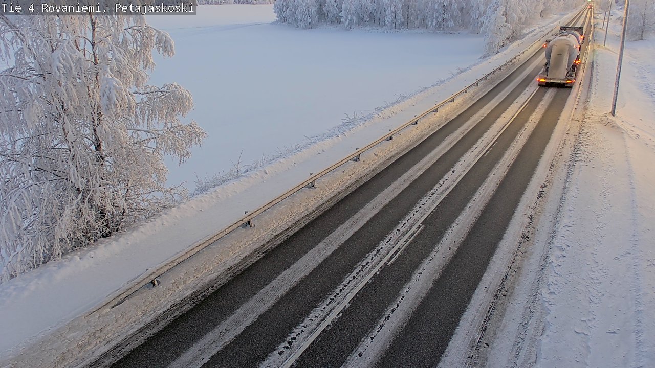 Weather Camera Image Road 4 Rovaniemi, Petäjäskoski, Rovaniemi, Lappi