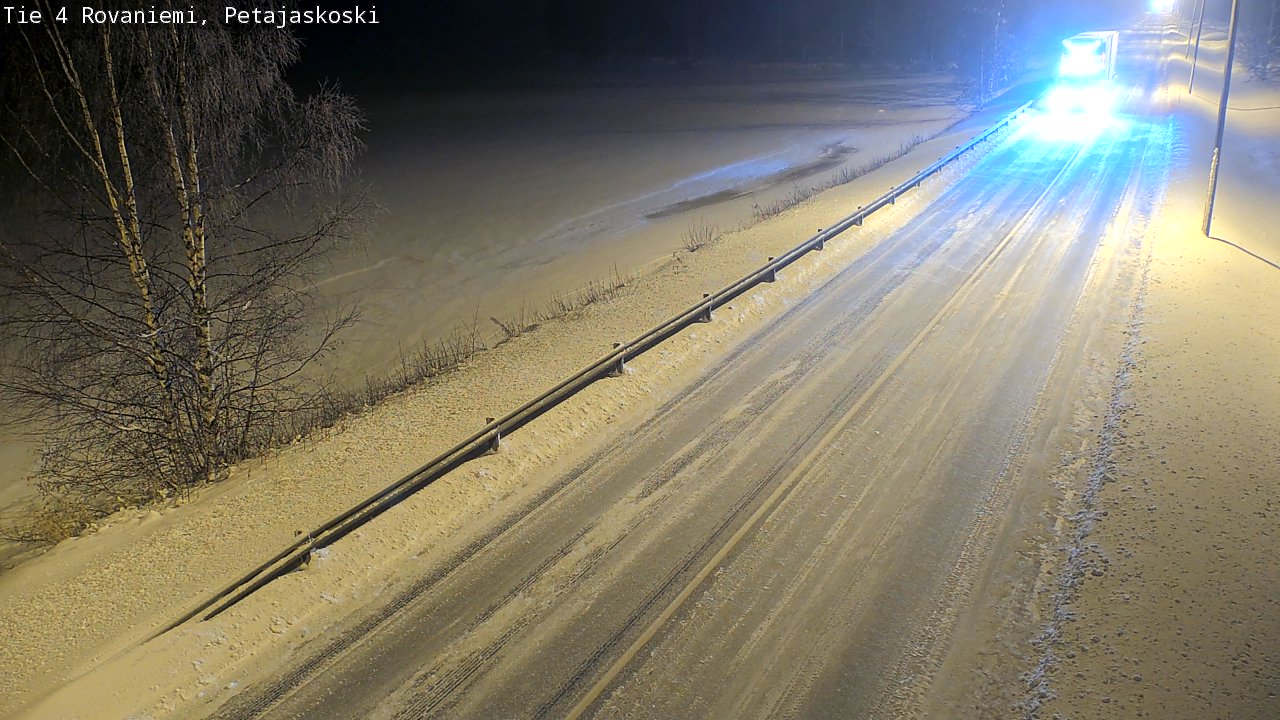 Weather Camera Image Road 4 Rovaniemi, Petäjäskoski, Rovaniemi, Lappi