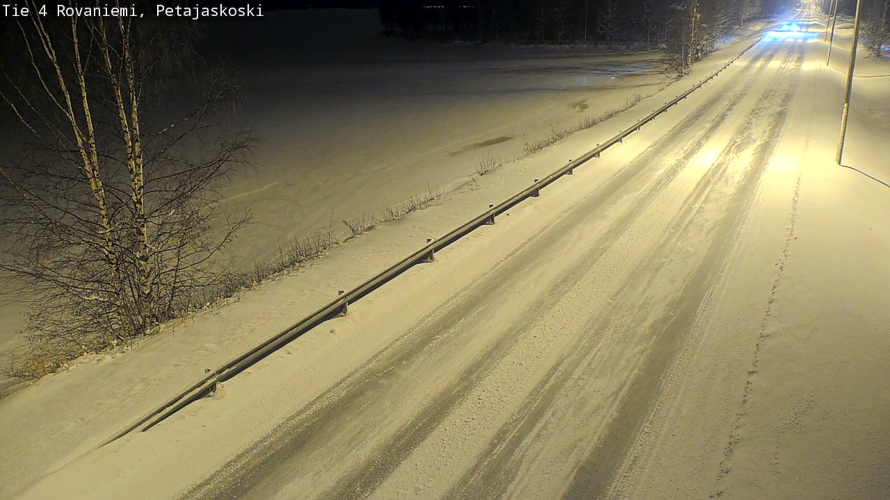 Weather Camera Image Road 4 Rovaniemi, Petäjäskoski, Rovaniemi, Lappi