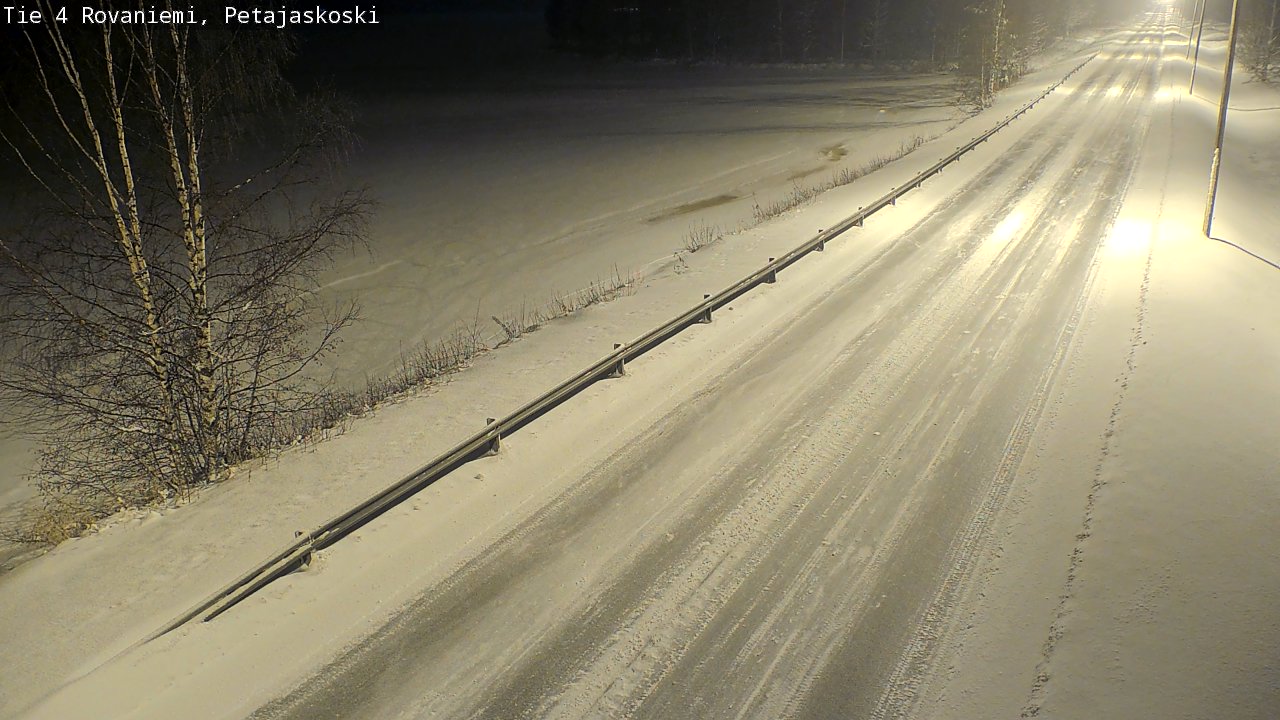 Weather Camera Image Road 4 Rovaniemi, Petäjäskoski, Rovaniemi, Lappi