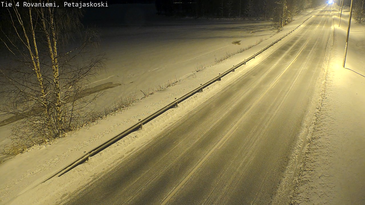 Weather Camera Image Road 4 Rovaniemi, Petäjäskoski, Rovaniemi, Lappi