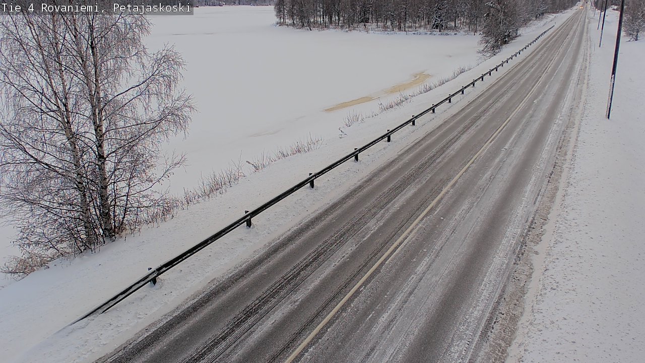 Weather Camera Image Väg 4 Rovaniemi, Petäjäskoski, Rovaniemi, Lappi